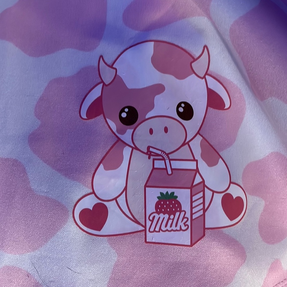 Pink cow skirt